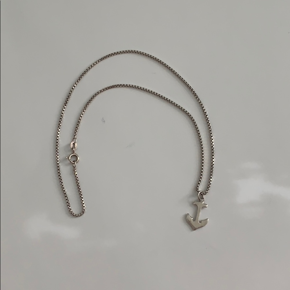 Silver Anchor Necklace